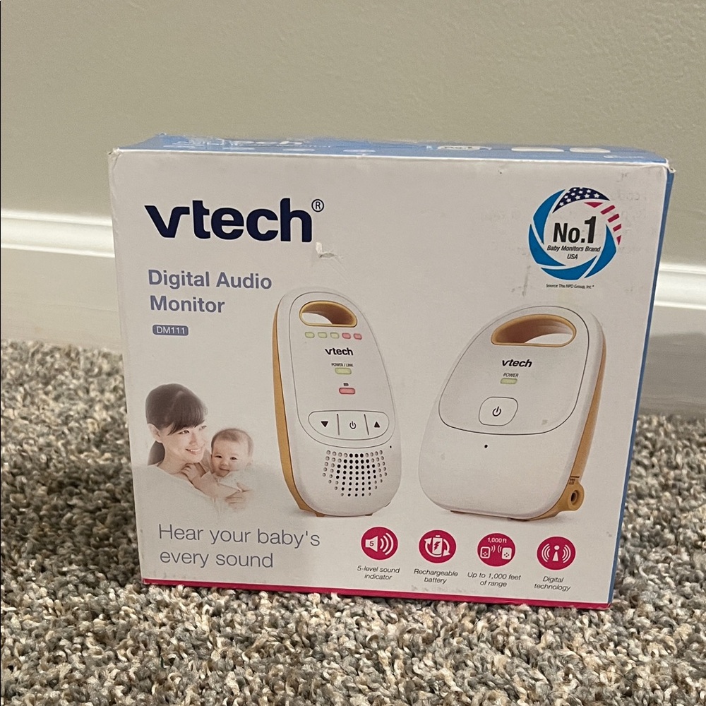 VRTECH Digital Audio Monitor - White and Gold BRAND NEW